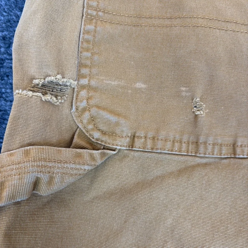 Colorado Clothing Carpenter Work Pants Men 32x30.5 Tan Canvas Cotton Relaxed Fit